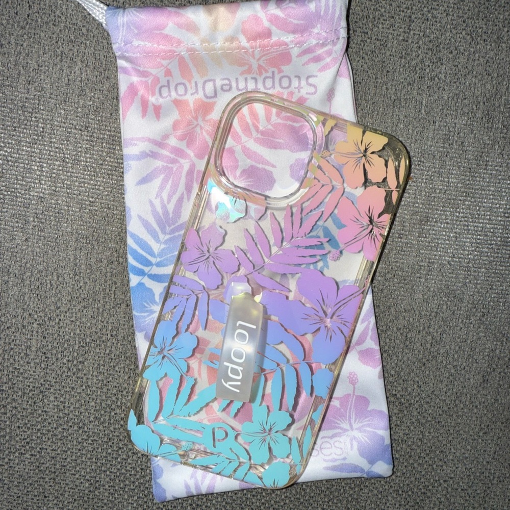 Loopy Case Tropical Floral Phone Case - Pink, Blue, Purple